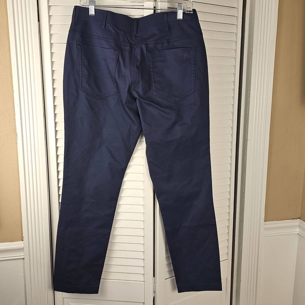 Men's Navy Casual Pants - Picture 2 of 5
